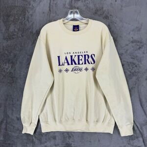 NBA Los Angeles Lakers Cream Crewneck Sweatshirt XL Links Marketing‎ Group NBA